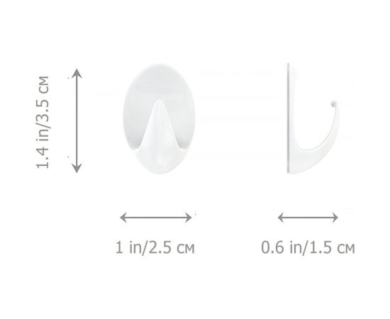 Крючки Kleber пластик на липкой ленте 3, 5 см, белые 5 шт. KLE-SG005 – изображение 12
