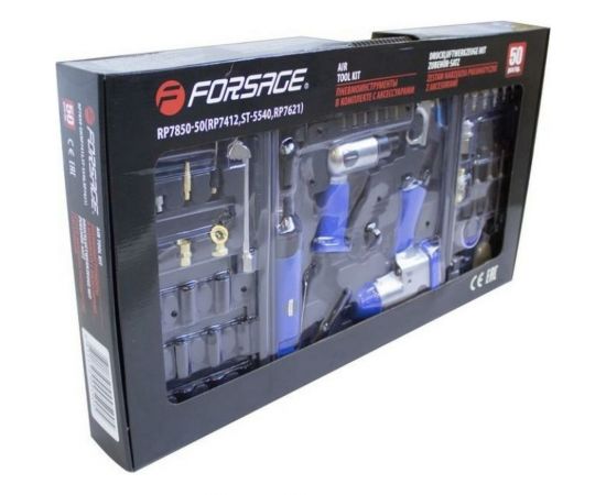 Набор инструментов с аксессуарами Forsage 50 предметов F-RP7850-50 50351 – изображение 2