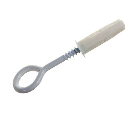 Петля-шуруп ЕВРОПАРТНЕР бел. L30 x d5 x O13 в компл. c дюбелем MULTI 8x32 4шт. MP 316 17 – изображение 2