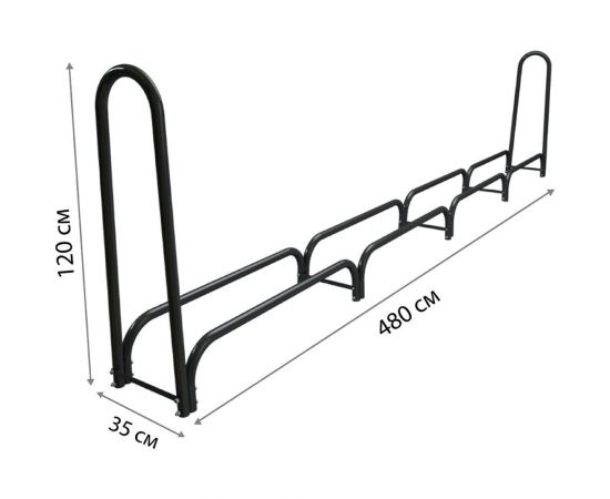Дровница, поленница Delta-Park WS 4.8 м 3007001_4 – изображение 2