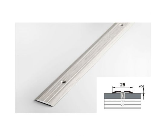 Порог прямой алюминиевый (25 мм; 0.9 м; декоративный; дуб Арктик) Лука УТ000001341 – изображение 2