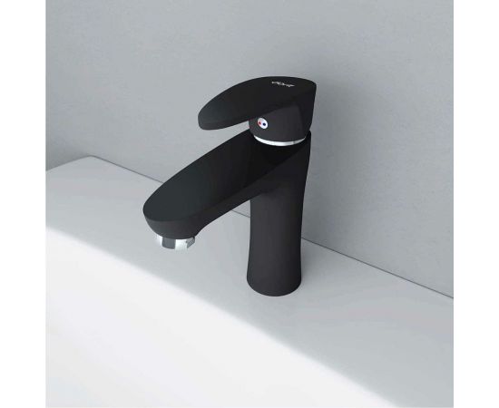 Смеситель для раковины Dorff Alpha цвет черный D9021000BL – изображение 2