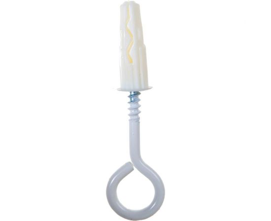 Петля-шуруп ЕВРОПАРТНЕР бел. L30 x d5 x O13 в компл. c дюбелем MULTI 8x32 4шт. MP 316 17 – изображение 3