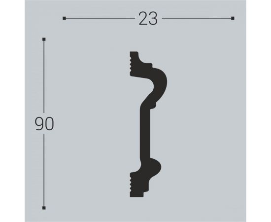 Молдинг bello deco XPS М 1 90x23 мм 00-00004621 – изображение 3
