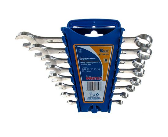 Набор комбинированных ключей 8 шт KRAFT Master KT 700761 – изображение 4