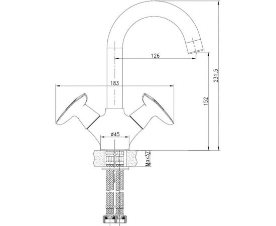 Смеситель для умывальника IDDIS Copter ID COPSB00i01 – изображение 4