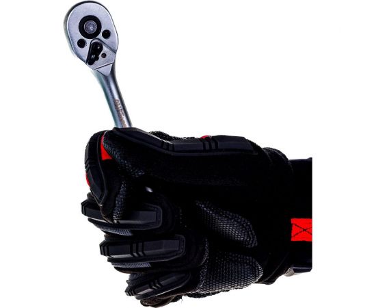 Трещотка 1/4 24-зубца 150 мм с металлической гладкой рукояткой AV Steel AV-508602 – изображение 4