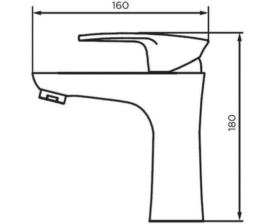Смеситель для раковины Dorff Alpha цвет черный D9021000BL – изображение 4