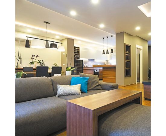 Светодиодная лента Apeyron 24В, 10Вт/м, COB, 528д/м, IP20, 900Лм/м, подложка 8мм, 5м, теплый белый 00-377 – изображение 4