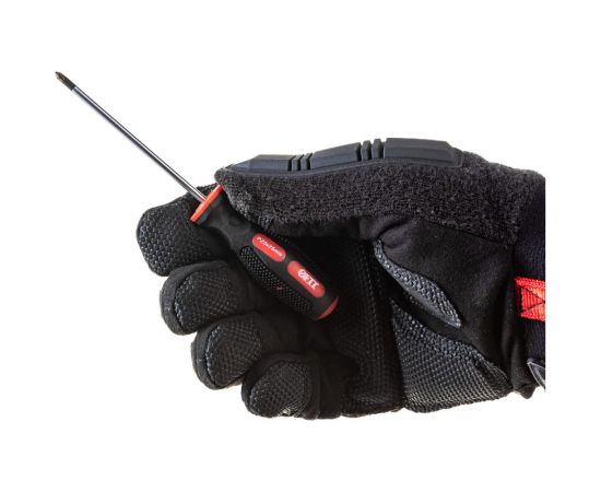 Отвертка Универсал, CrV сталь, прорезиненная ручка, РZ0, 3х75 мм FIT IT Профи 55150 – изображение 5