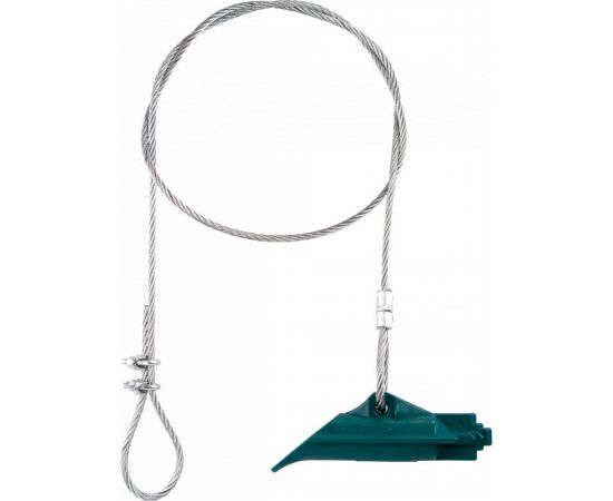 Комплект ДТРД анкер грунтовый ДБ88-пластик, трос D-4 мм, L-1 м, пластиковая пластина D-100 мм БП-00003230 – изображение 5