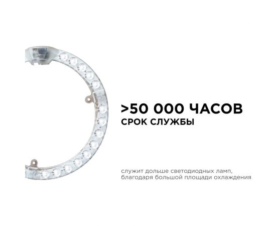Светодиодный модуль со встроенным драйвером Apeyron 230В, 28Вт, smd2835, 2520Лм, 4000К, ø218x16мм 02-63 – изображение 5