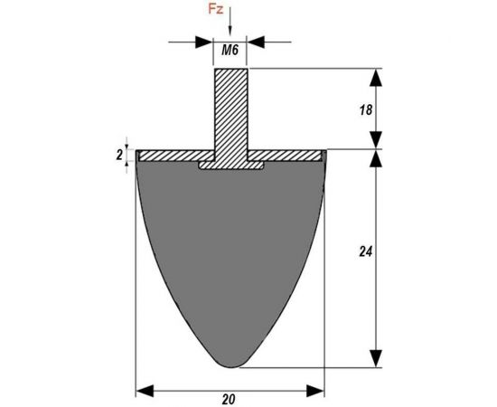 Резинометаллический буфер Алтервиа A00010.16002002406 – изображение 6