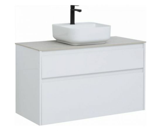 Aquanet Тумба Nova Lite 100 2 ящ. цв. бел. глянец 00242581 