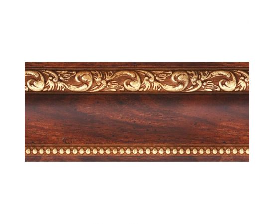 Молдинг стеновой ударопрочный влагостойкий темное дерево Decor-Dizayn 59x21x2400 мм 161-1084 