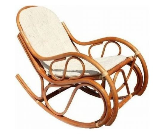 Vinotti Кресло-качалка с подушкой 05/04 Коньяк 