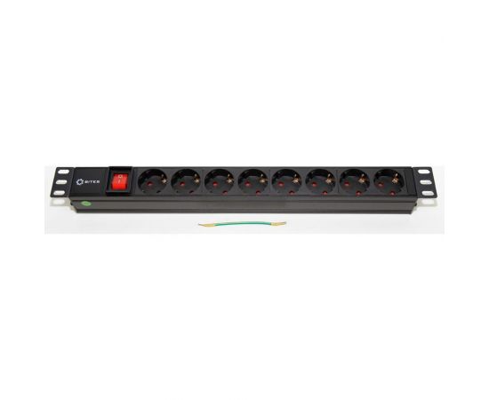 Блок розеток 5bites 8 розеток, алюминий, 1U, 19"" PDU819A-07 
