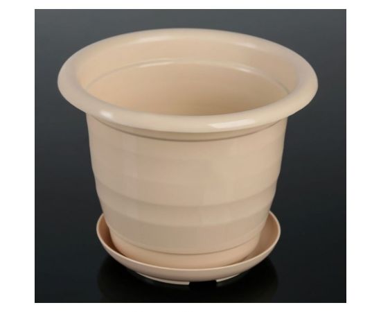 Горшок для цветов Доляна Арена 2 л, пудра 1345277 