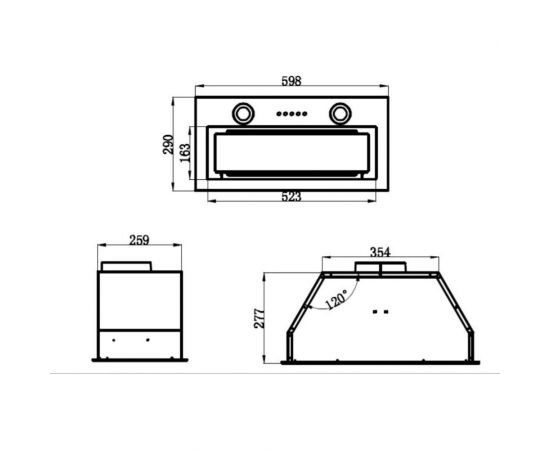 MAUNFELD Кухонная вытяжка TRAPEZE 602IG бежевый – изображение 15