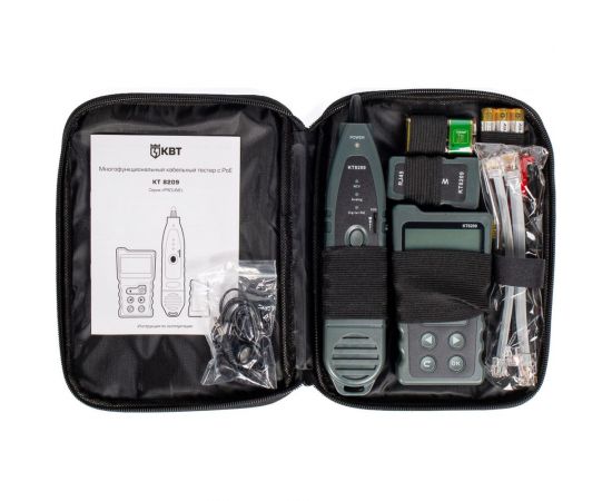 Кабельный тестер КВТ с PoE KT 8209 PROLINE 86208 – изображение 2