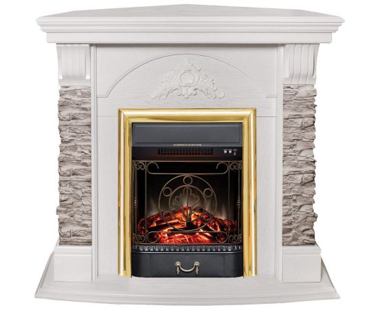 RealFlame Электрический камин Pallas Corner GR STD WT+Majestic BR 10015321 – изображение 2