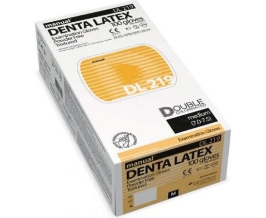 Латексные перчатки MANUAL DL219 100 шт, р. M CТ0000003177 – изображение 2