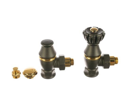 SR Rubinetterie Комплект Liberty 1/2х3/4 угловой, цвет антрацит, 0320-2000V00P – изображение 2