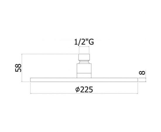 Paffoni ZSOF074CR Верхний душ d.225 мод. MASTER, антикальций, хром 00229222 – изображение 2