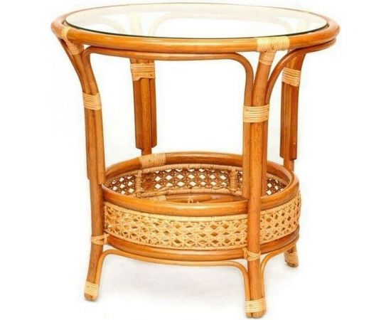 Vinotti Стол со стеклом 02/15A Коньяк – изображение 2