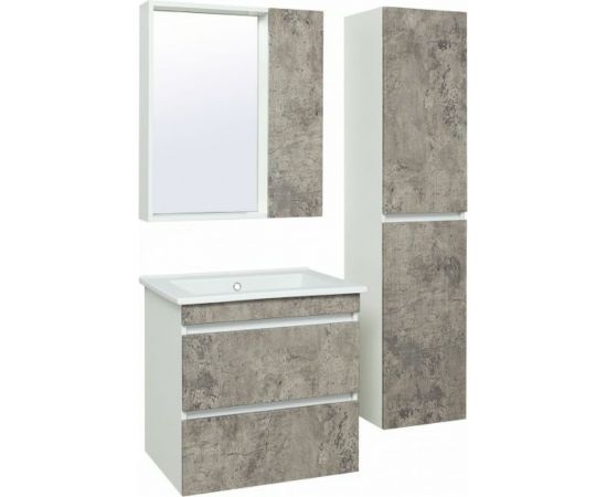 Runo Пенал Манхэттен 35 универсальный серый бетон подвесной 00-00001020 – изображение 3