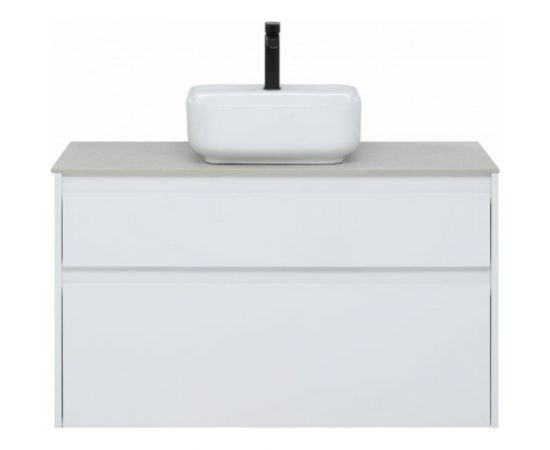 Aquanet Тумба Nova Lite 100 2 ящ. цв. бел. глянец 00242581 – изображение 3