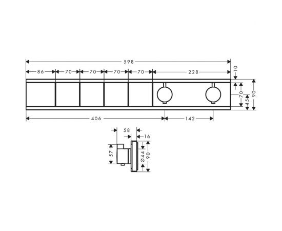 HANSGROHE 15382000 HG RainSelect термостатический смеситель для душа /внешняя часть/ 00000071029 – изображение 3