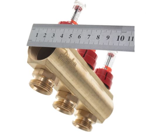 DANFOSS Коллекторы FHF-3F с расходомерами для 3 контуров 088U0523 – изображение 4