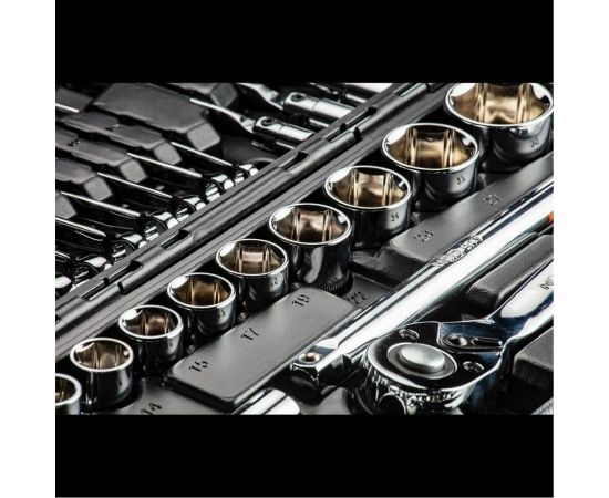 NEO Tools Набор сменных головок 1/2"", 1/4” CrV 77 шт. 08-915 – изображение 5