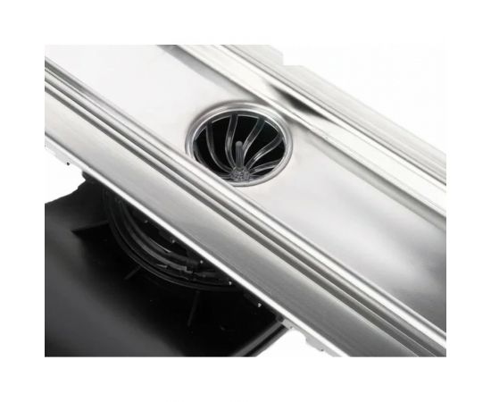 BERGES Желоб водосток напольный B1 Keramik 400 S-сифон D50 H60 боковой выпуск 42 l/ m 090115 – изображение 5