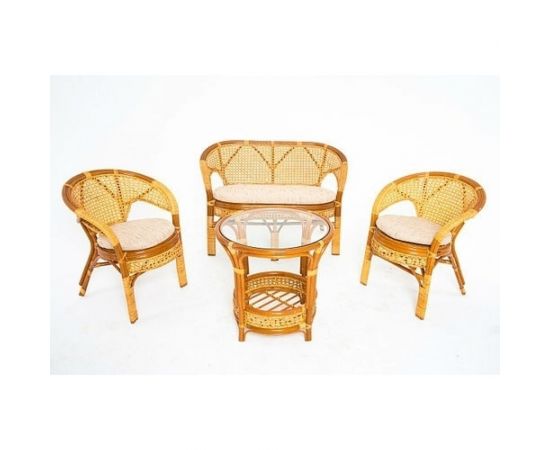 Vinotti Стол со стеклом 02/15A Коньяк – изображение 5