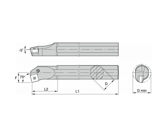 NORGAU Державка токарная S40T-PSKNR12 020031312 – изображение 6