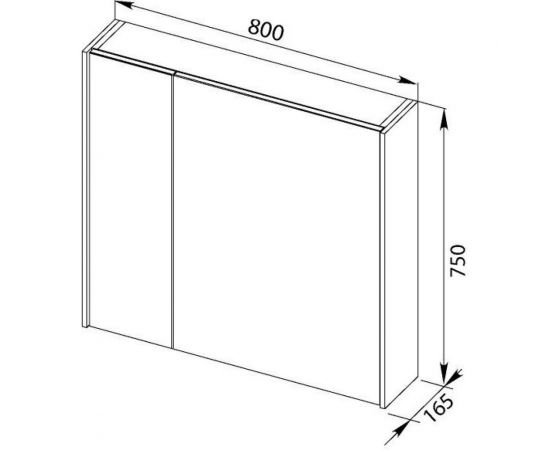 Aquanet Зеркало-шкаф Латина 00179635 – изображение 6