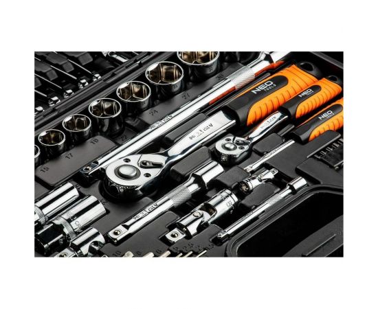 NEO Tools Набор сменных головок 1/2"", 1/4” CrV 77 шт. 08-915 – изображение 6