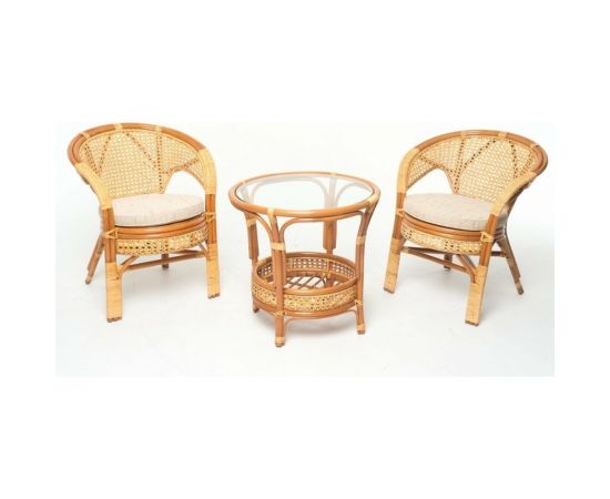 Vinotti Стол со стеклом 02/15A Коньяк – изображение 6