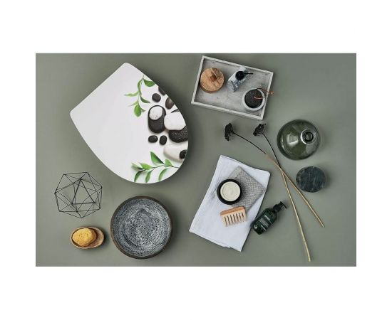 Сиденье для унитаза Wirquin Камешки микролифт, быстросъем, пластик 20722971 – изображение 6