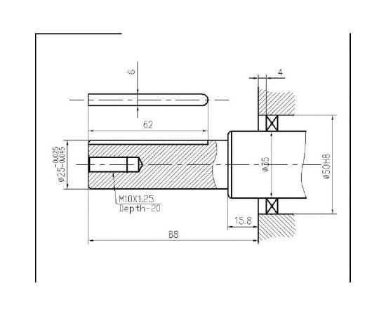 ТСС Двигатель дизельный Excalibur 186FA - K1 вал цилиндр под шпонку 25./72.2 / key 017963 – изображение 7