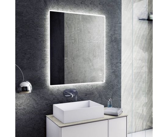 Teymi Зеркало Aina 70х80, LED подсветка, часы 00-00253044 – изображение 8