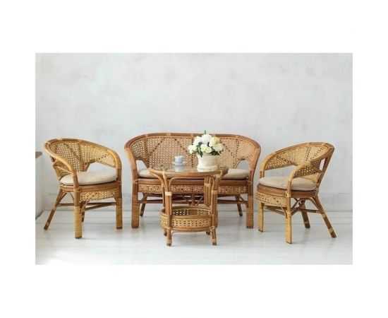 Vinotti Стол со стеклом 02/15A Коньяк – изображение 8