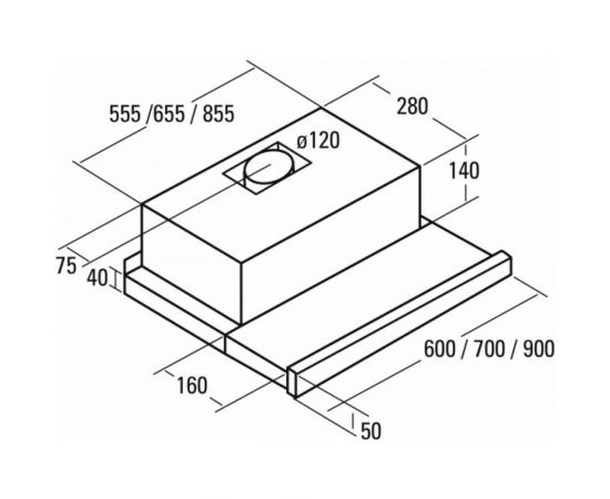 CATA Кухонная вытяжка TF-2003 90 DURALUM /C 02094303 – изображение 9