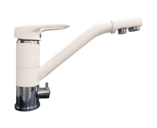 GranFest GF Смеситель с краном питьевой воды D-40mm белый 2624-1 бел 