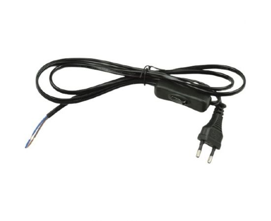 Сетевой шнур с вилкой и выключателем Uniel UCX-C11/02A-170, BLACK, UL-00004432 