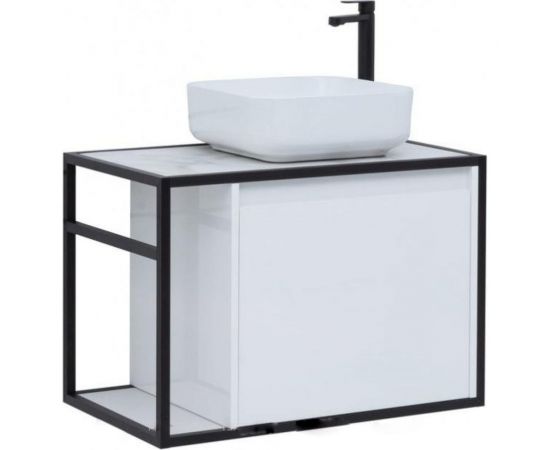 Aquanet Тумба Nova Lite LOFT 90 R цв. бел. Глянец 00261651 