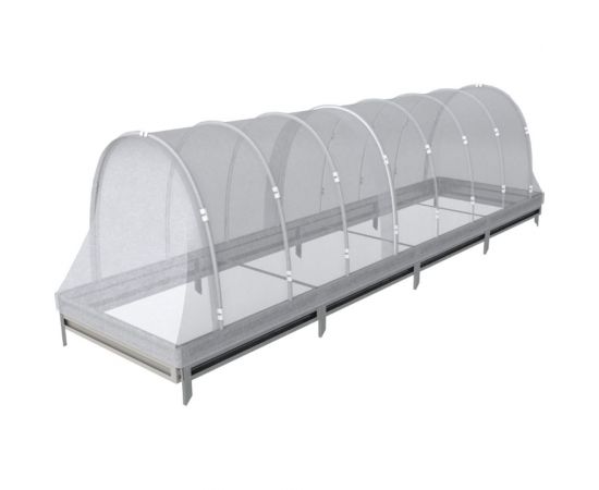 Delta-Park Парник арочный со спанбондом на грядке 19 см , 4 метра 3004001_2 