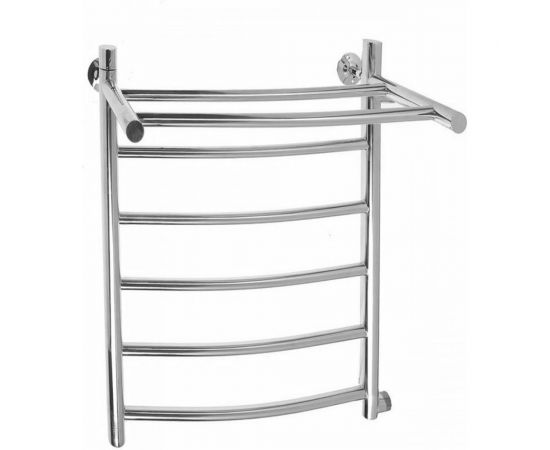 ТЕМАРК Полотенцесушитель Классика с полкой (КП-11) 600х900 D32/18мм (перекладина дугообразная, нижнее подключение) 24602 